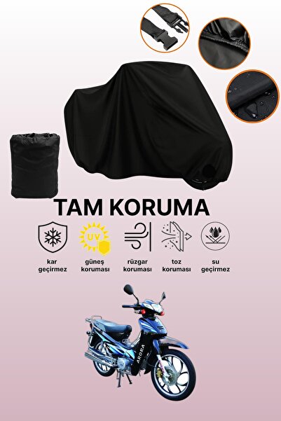 dokaca Black Tail Bag and Lock Incompatible Arora Ar 100-7 Compatible Motorcy...