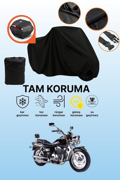 dokaca Black Rear Bag Compatible Kanuni Seyhan 251C Compatible Motorcycle Tar...