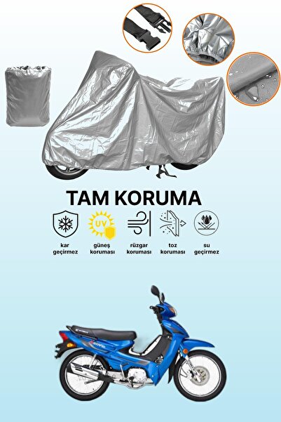 dokaca غطاء دراجة نارية متوافق مع كيمكو أكتيف 110 باللون الرمادي، غطاء واقي، ...