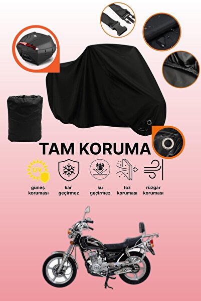 dokaca Black Lock and Tail Bag Compatible Mondial 150 Kt Compatible Motorcycl...