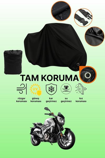 dokaca غطاء دراجة نارية متوافق مع Bajaj Dominar D 400 من Black Lock، غطاء واقي