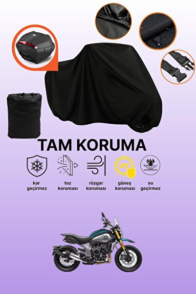dokaca حقيبة خلفية سوداء متوافقة مع CFmoto 700CL-X ADV، غطاء دراجة نارية متوا...