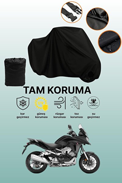 dokaca Black Honda Vfr 800 X Crossrunner Compatible Motorcycle Cover, Protect...