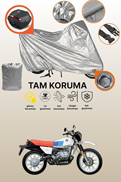 dokaca Gray Rear Bag and Lock Compatible Bmw R 80 Gs Compatible Motorcycle Ta...