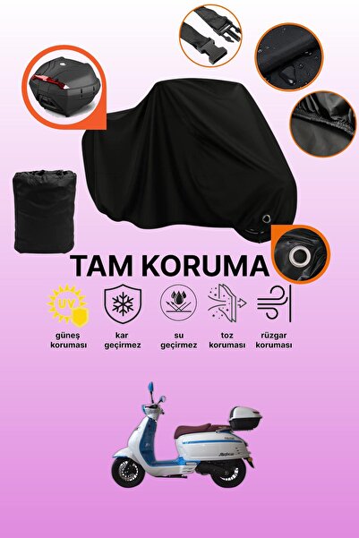 dokaca غطاء دراجة نارية متوافق مع فالكون مارتيني 50، غطاء واقي أسود متوافق مع...