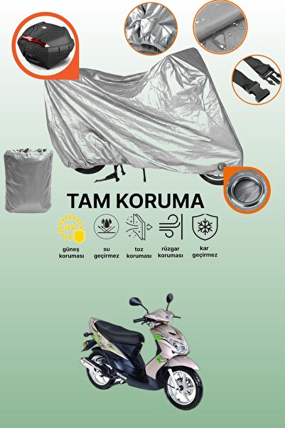 dokaca غطاء دراجة نارية متوافق مع Bisan Teos 125، غطاء حماية، متوافق مع القفل...