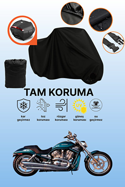 dokaca حقيبة خلفية سوداء متوافقة مع دراجة نارية هارلي ديفيدسون سكريمين إيجل V...