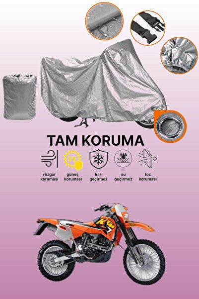 dokaca غطاء محرك متوافق مع KTM 620 SC، غطاء واقي متوافق مع اللون الرمادي