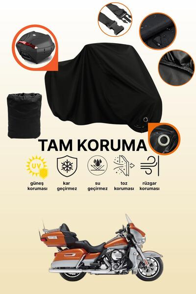 dokaca حقيبة خلفية وقفل أسود متوافقة مع دراجة هارلي ديفيدسون FLHTK إلكترا جلا...