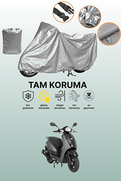 dokaca Gray Mondial 50 Beestreet Compatible Motorcycle Tarpaulin, Protective ...