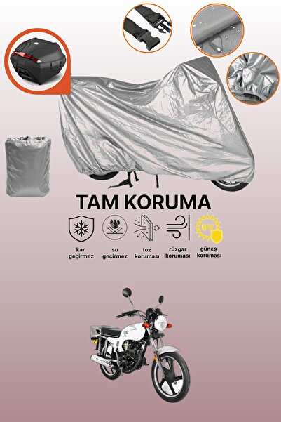 dokaca حقيبة خلفية رمادية متوافقة مع يوكي YK 125-7D أبولو، غطاء محرك متوافق، ...