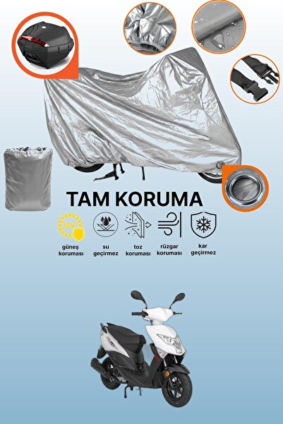 dokaca Gray Lock and Tail Bag Compatible Mondial 50 Eagle Compatible Motorcyc...