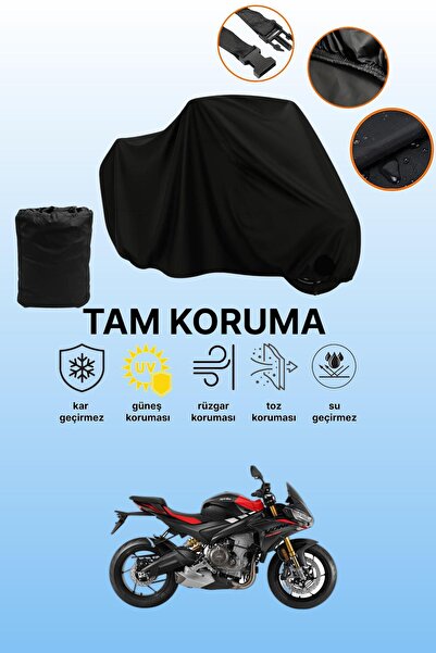 dokaca غطاء محرك أسود متوافق مع أبريليا تونو 660، غطاء واقي، غطاء للدراجات النارية