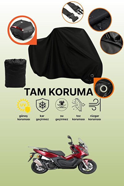 dokaca Black Lock and Tail Bag Compatible Kanuni Seha 250 Compatible Motorcyc...