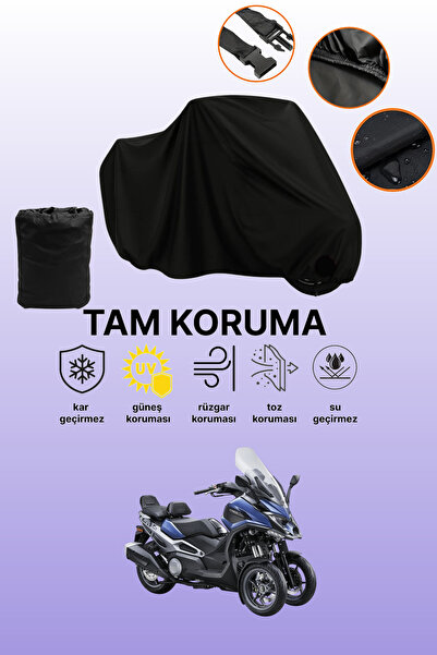 dokaca Black Kymco Cv3 Compatible Engine Cover, Protective Cover, Motorcycle ...