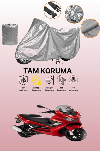 dokaca غطاء دراجة نارية رمادي متوافق مع جيليرا نيكسوس 250، غطاء واقي، غطاء للمحرك