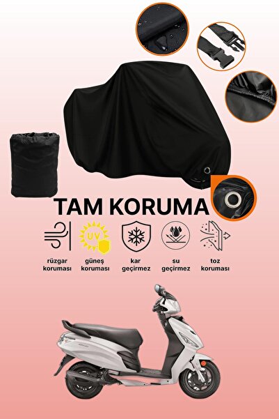 dokaca غطاء دراجة نارية متوافق مع Black Lock متوافق مع Hero Dash LX 110، غطاء...