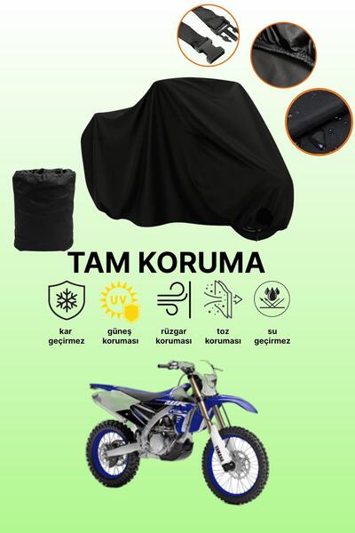 dokaca حقيبة خلفية سوداء وقفل غير متوافقة مع ياماها WR 450 F متوافقة مع قماش ...