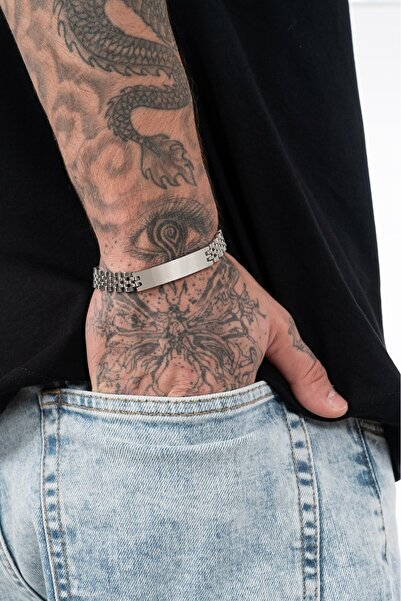 UKHWD SUPPLY 316L Kordon Plaka Çelik Bileklik