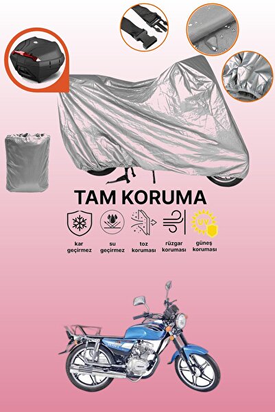 dokaca حقيبة خلفية رمادية متوافقة مع فالكون سبورت 100، غطاء واقي للدراجة النارية