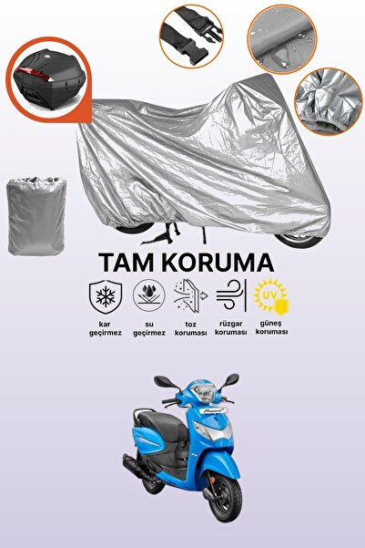 dokaca غطاء محرك متوافق مع هيريو بلاير 110 متوافق مع الحقيبة الخلفية باللون ا...