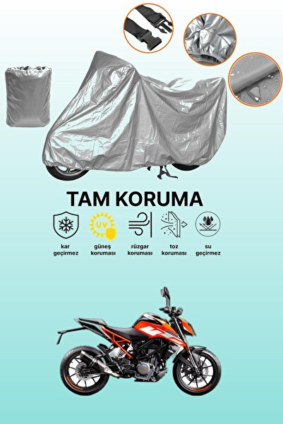dokaca غطاء دراجة نارية رمادي اللون متوافق مع KTM 250 Duke ABS، غطاء واقي، غط...