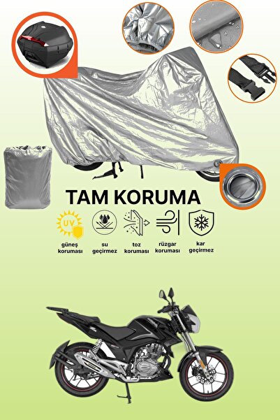 dokaca Gray Lock and Tail Bag Compatible Mondial 150 Z-One Compatible Motorcy...