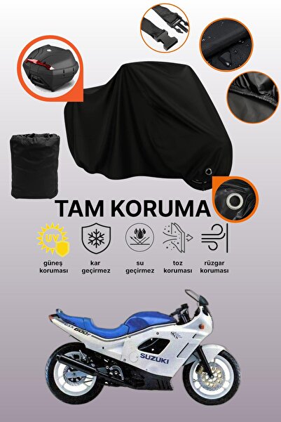 dokaca غطاء أسود متوافق مع حقيبة الخلفية من سوزوكي GSX 600 F، غطاء دراجة ناري...