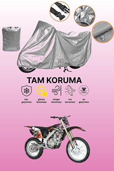 dokaca غطاء دراجة نارية متوافق مع أباتشي XZ 250R باللون الرمادي، غطاء واقي، غ...