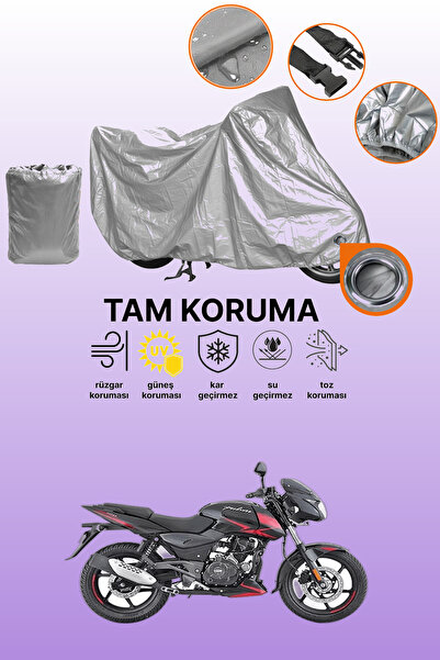 dokaca Gray Lock Compatible Bajaj Pulsar 180 Compatible Motorcycle Cover, Pro...