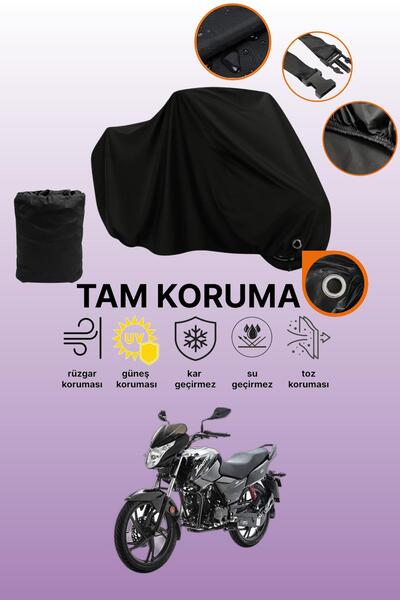 dokaca قماش دراجة نارية متوافق مع آسيا هيرو 125 متوافق مع قفل أسود