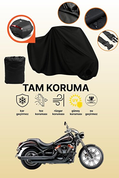 dokaca حقيبة خلفية سوداء متوافقة مع Kawasaki VN 900 Custom Special متوافقة مع...
