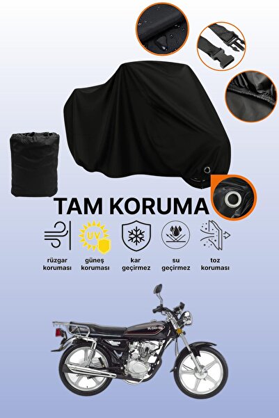 dokaca Black Lock Compatible Kanuni Bd100 Compatible Motorcycle Tarpaulin, Pr...