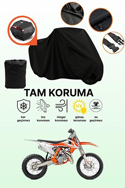 dokaca حقيبة خلفية سوداء متوافقة مع قماش الدراجات النارية المتوافق مع KTM 85 SX