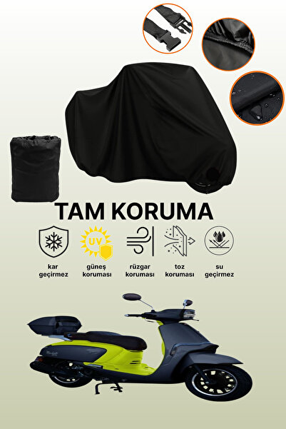 dokaca غطاء محرك متوافق مع موتولوكس ماكياتو 125 باللون الأسود، غطاء واقي، غطا...