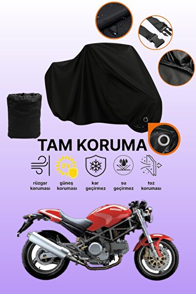 dokaca قماش دراجة نارية متوافق مع دوكاتي مونستر 620ie متوافق مع القفل الأسود