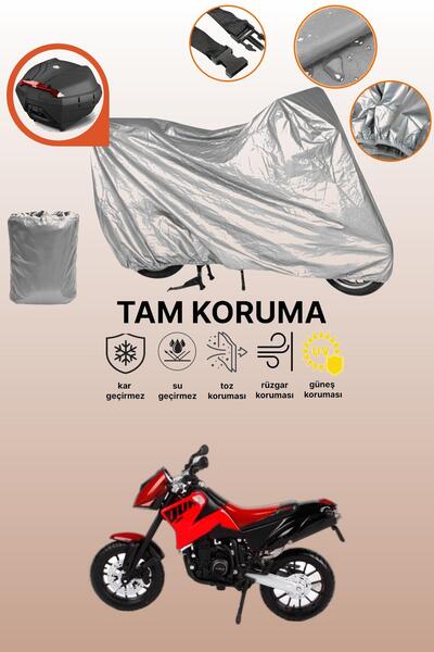 dokaca حقيبة خلفية رمادية متوافقة مع KTM 640 Duke II، غطاء واقي للدراجة النارية