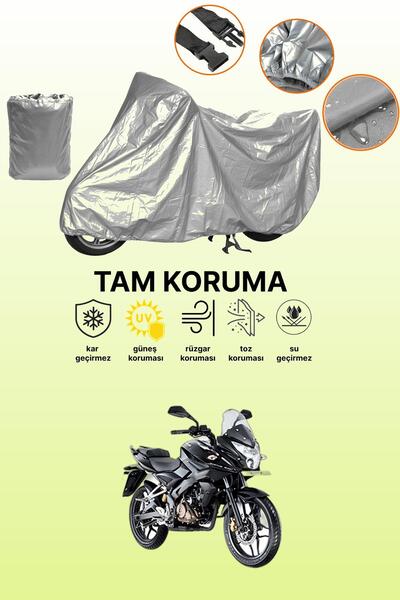 dokaca Gray Bajaj Pulsar as 150 Compatible Motorcycle Cover, Protective Cover...