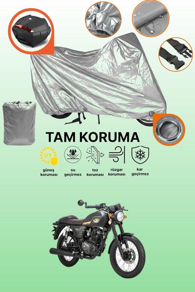 dokaca Gray Lock and Tail Bag Compatible Rks Cafe 152 Compatible Motorcycle T...