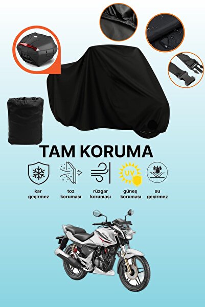 dokaca حقيبة خلفية سوداء متوافقة مع قماش دراجة نارية متوافق مع Hero T-Sport، ...