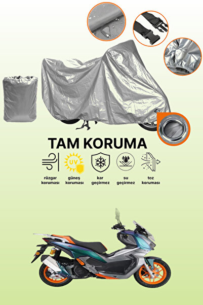 dokaca Gray Lock Compatible Arora Max-T Easy Compatible Motorcycle Cover, Pro...