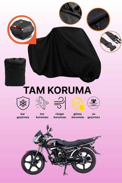 dokaca Black Tail Bag Compatible Mondial 150 Mg Superboy X Compatible Motorcy...