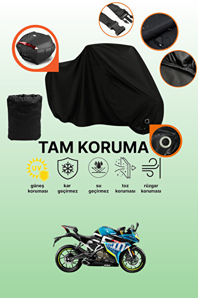 dokaca حقيبة خلفية سوداء وقماش متوافق مع دراجة نارية CFmoto 250SR