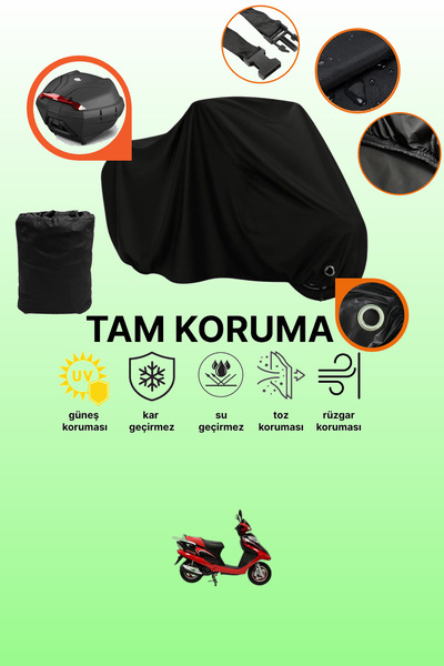 dokaca Black Lock and Tail Bag Compatible Mondial 125 Urt Compatible Motorcyc...