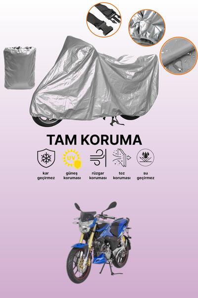 dokaca Gray Mondial 180 Z-One S Compatible Motorcycle Tarpaulin, Protective C...