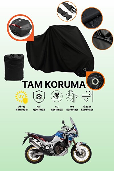 dokaca حقيبة خلفية سوداء وقفل متوافقان مع دراجة هوندا CRF1000L Africa Twin DC...