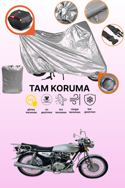 dokaca حقيبة خلفية رمادية اللون ومتوافقة مع قماش دراجة نارية متوافق مع Kuba F...