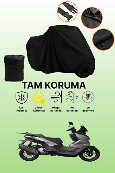 dokaca Black Voge Sr3 Compatible Motor Cover, Protective Cover, Motorcycle Cover