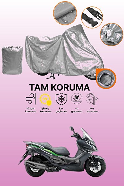 dokaca غطاء محرك متوافق مع كاواساكي J 300، غطاء واقي متوافق مع اللون الرمادي