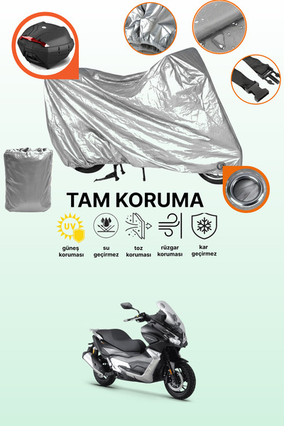dokaca Gray Lock and Tail Bag Compatible Rks Blade 250 Compatible Motorcycle ...